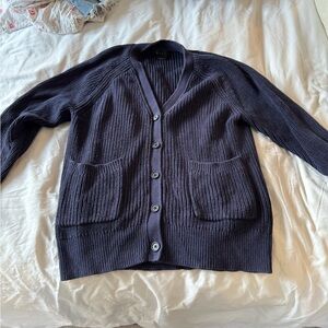 Hatch Deep Blue Knit Sweater